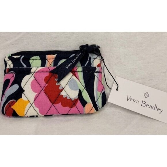 Vera Bradley Coin Purse Mod Paisley Design Compact 3x5 New - Picture 2 of 3